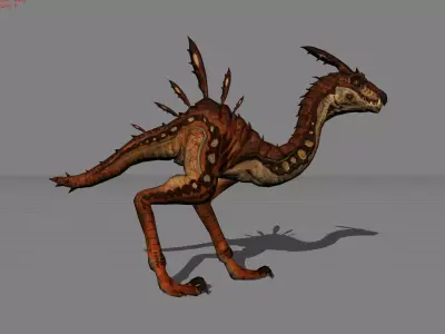 Raptors Animal Low-poly 3D model