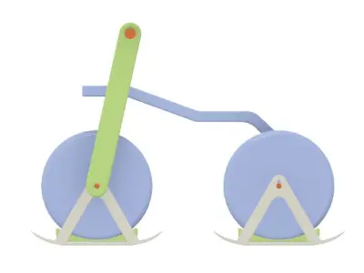Skicycle kids bike concept 3D model