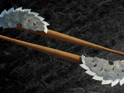 POST APOCALYPTIC MELEE WEAPON BAT Low-poly 3D model