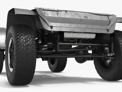  Off-Road Vehicle 4x4 Chassis Rigged 