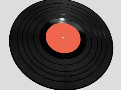 Vinyl Record Low-poly 3D model