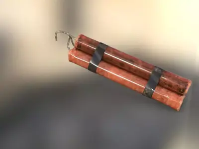 dynamite Low-poly 3D model