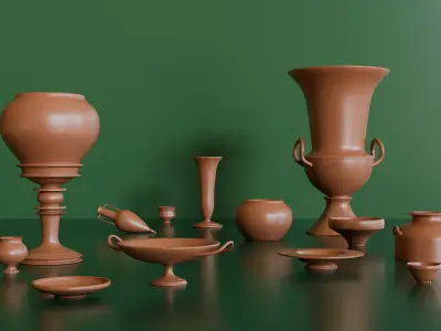 Ancient Greek and Roman Vases 3D model
