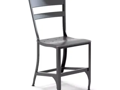 Vintage Industrial Mid Century Modern Dining Chair 3D model