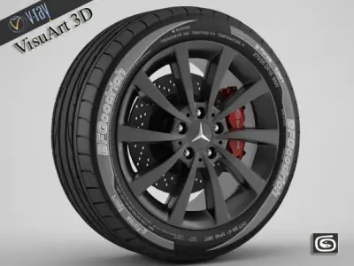 Wheel Mercedes CLS 3 3D model