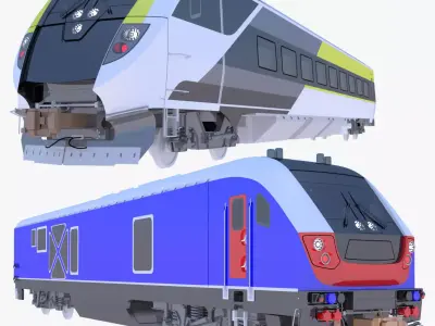 Locomotive Siemens SC-44 and SCV-42 3D Model Pack