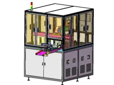 Auto-CELL-Screen-Assembly-AOI-3D-Model-SolidWorks-IGS 3D model
