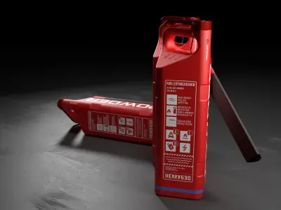 Fire extinguisher concept 3D model