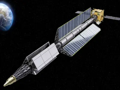 Zeus Nuclear Propulsion Spacecraft 3D model