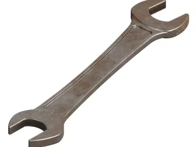 Rusty Iron Spanner 3D model