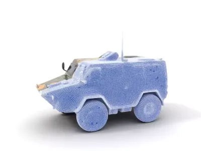 Camo Armored Vehicle model pack Low-poly 3D model by vfxcgartist