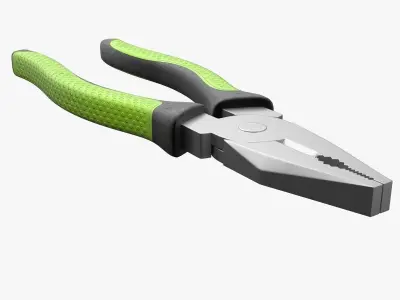 Plier pliers with handles 3D model