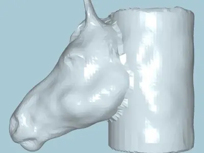MakeIT Horse Head Shape Planter 3D Model Flowerpot Vase 3D model