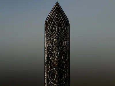 Demon Sword - LowPoly - 3D Model Low-poly 3D model