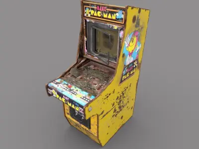 Old Arcade Machine 3D model