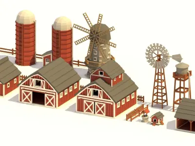 Extreme LowPoly Packs Free low-poly 3D model