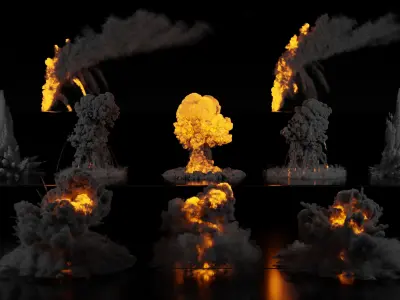 Explosiv VDB-Pack 3D model 3D model