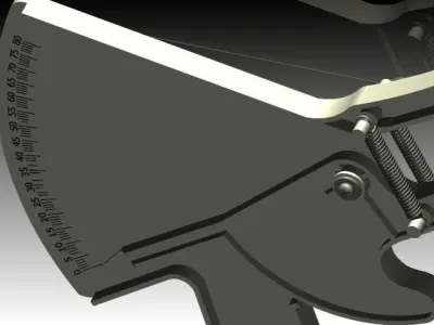 Plicometer axe Free 3D model