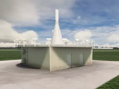 VORTAC model Low-poly 3D model