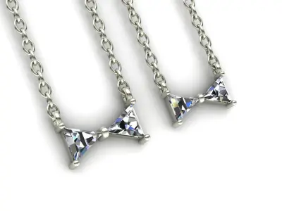Jewelry Bow pendant 3D print model