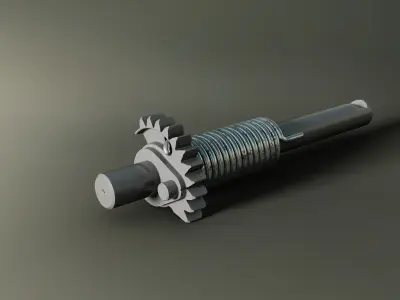 Gearbox Jawa 50 23 motorcycle 3D model