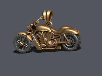 Motorcycle pendant 3d 3D print model buy
