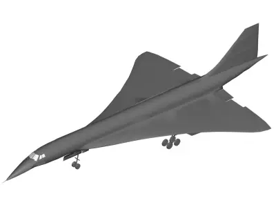 Concorde 3D model buy
