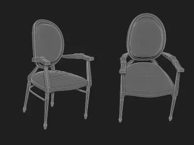 vintage chair 3D model buy