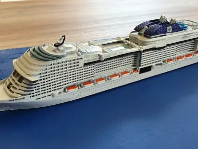 MSC Meraviglia cruise ship 3D print model 3D print model