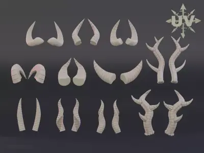horns and antlers 3D print model