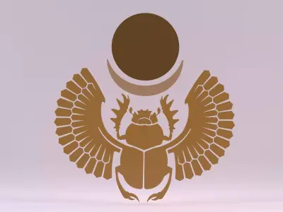 Egyptian Symbols - 020 Low-poly 3D model