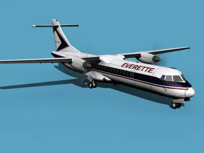 ATR  ATR-72-600 EuroCharter 3D model