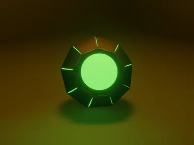 Pumpkin Bomb    Green Goblins Grenade 3D model