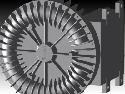 Compressor radial bomba de vacuo Free 3D model