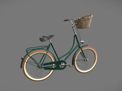 Classic Bicycle Low-poly 3D model buy