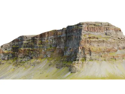 Table Mountain Cliffs - 3D PBR Model 3D model