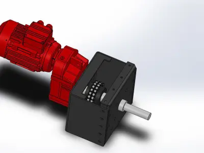 Screw Conveyor 3D model 2