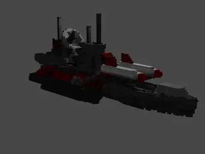 Soviet ship 3D model