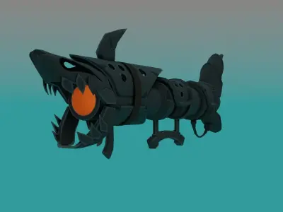 League of Legend stylized gun Low-poly 3D model