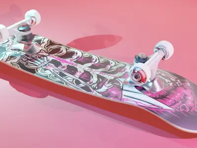 skate skateboard 3D model