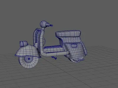 Old Vespa Model For Your Scene PBR 3D model