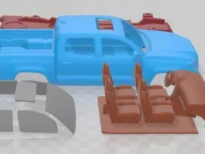 Toyota Tacoma TRD Double Cab 2016 Printable Car  3D print model