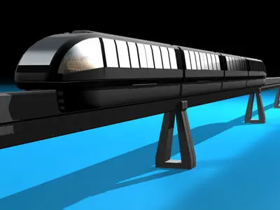 Monorail train 3D model buy