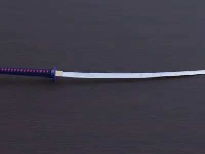 Japanese Ancient Katana Free 3D model