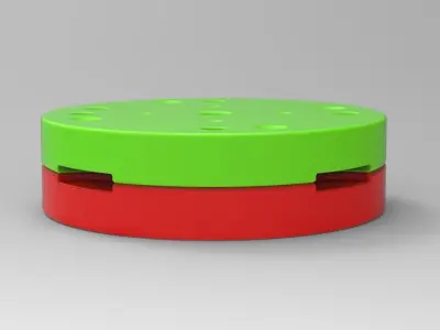 Mold for diecast truck tire 1 Scale 1 to 25 3D print model