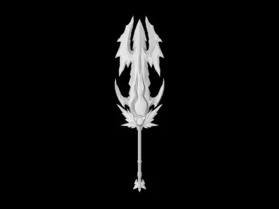 Glorious Sword Low-poly 3D model