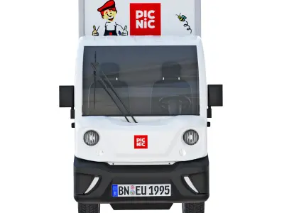 Electric delivery truck Picnic 3D model