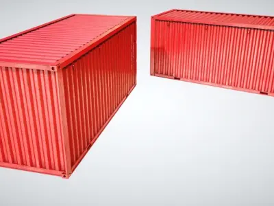 Cargo Industrial Container  3D model