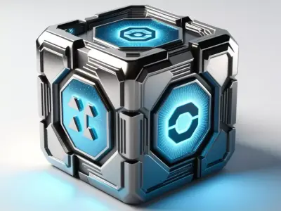 Futuristic Energy Core Cube 3D model