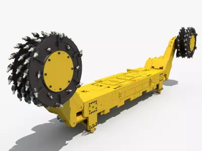 Coal Mining Machine 3D model